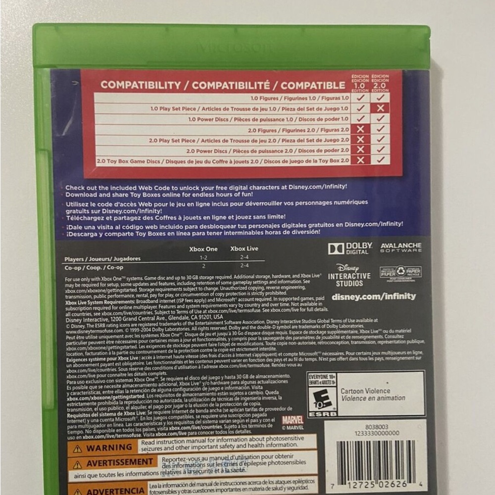 Disney Infinity (2.0 Edition) Microsoft Xbox One, 2014 - CIB - Picture 2 of 5